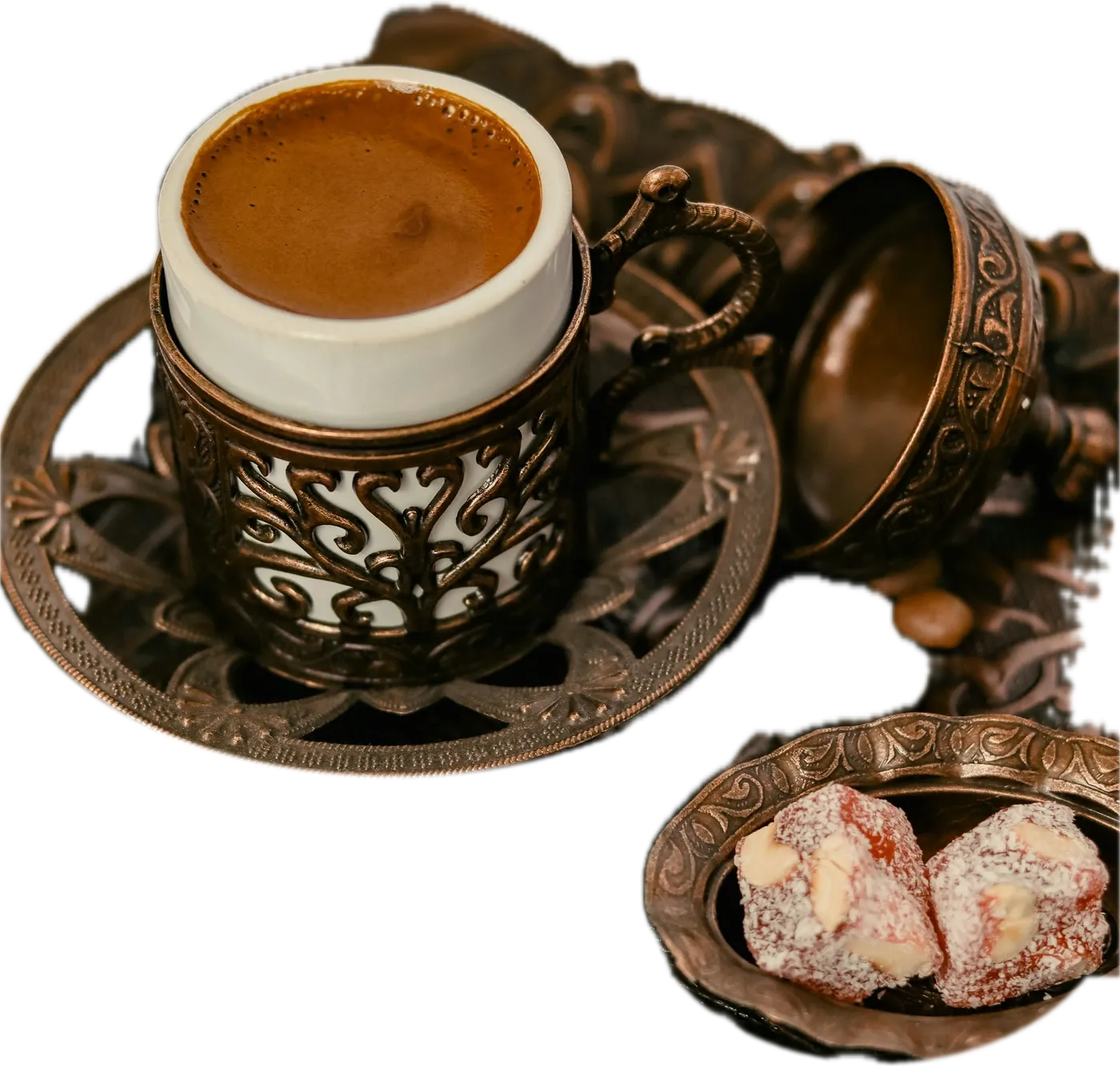 Kafa u bakrenom fildžanu, uz ratluk